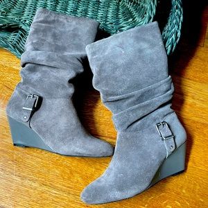 Alex Marie “Dena” slouch wedge boots like new size 6